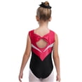 thumbnail image 2 of Zaldita Kids Girls Gymnastics Leotards Sparkly Ballet with Tumbling Shorts Yoga Leggings and Hairband Hot Pink&Black 6, 2 of 7
