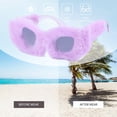 thumbnail image 2 of Gafas de sol de peludas de felpa Punk ligeras novedad gafas suaves duraderas para Violeta Yuyangstore Gafas de sol de felpa, 2 of 8