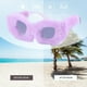 thumbnail image 2 of Gafas de sol con forma de ojo de gato difusas, creativas, cómodas, ligeras y suaves para niñas. Violeta, 2 of 9