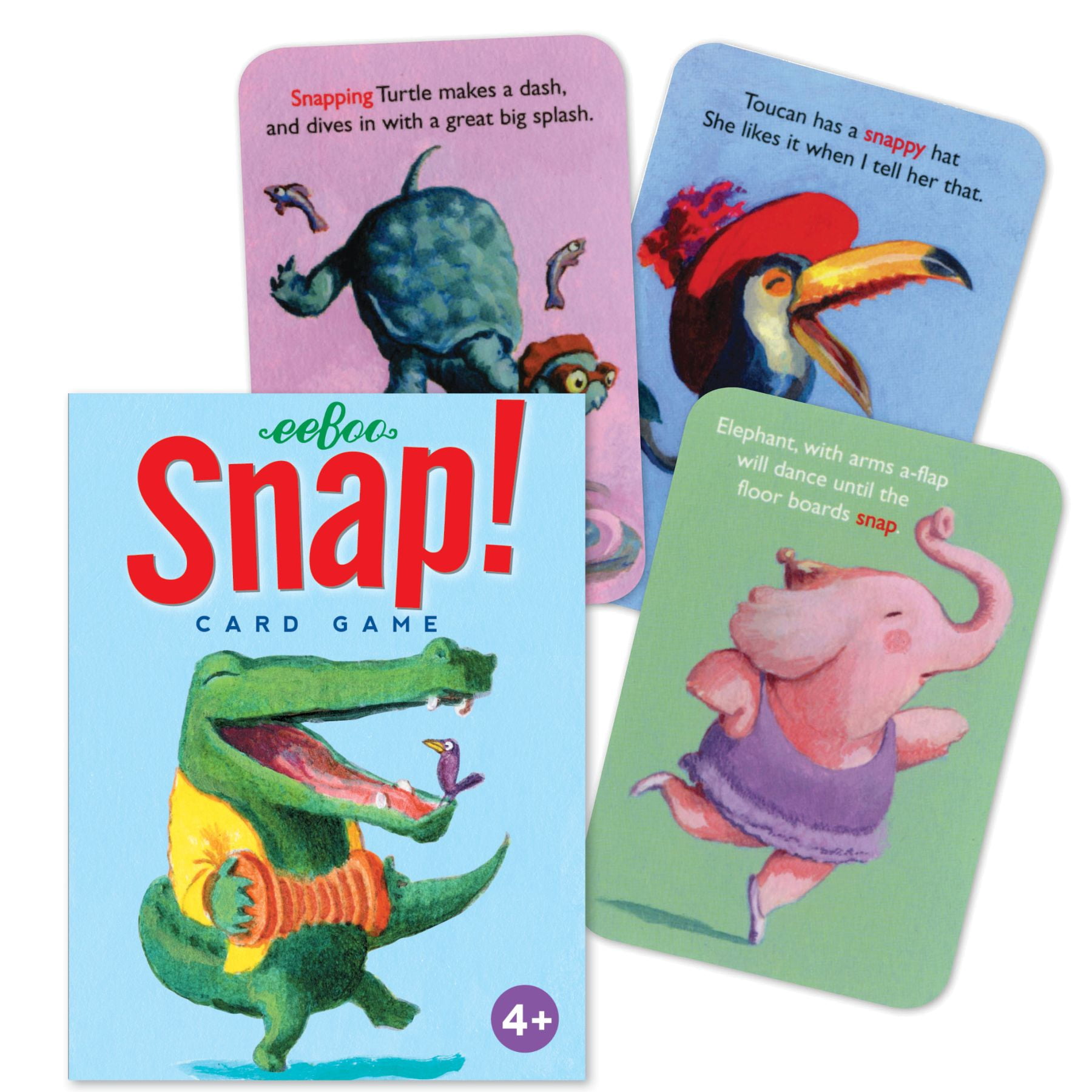 eeBoo Snap Playing Card Game with Rhymes