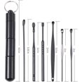thumbnail image 2 of 6Pcs Ear Pick Earwax Removal Kit Reusable Ear Cleaner Stainless Steel Ear Pick Ear Cleansing Tool Set Functional Wax Pick Remover Kit For Adults Kids, 2 of 3