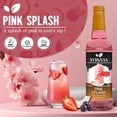 thumbnail image 2 of Syruvia Pink Splash Flavored Syrup for Drinks, Cocktails, Lemonades, Iced Teas and Desserts – 25.4 fl oz, 2 of 6