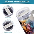 thumbnail image 5 of Horse Colorful 40 oz Tumbler with Handle Insulated&nbsp;Travel Mug&nbsp;Lid Straw Leak Proof Steel Vacuum Water Bottles Glasses Fits in Car Cup Holder, 5 of 7