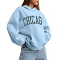 thumbnail image 1 of WEAIXIMIUNG Oversized Sweatshirt for Women Plus Size with Pockets Women Solid Basic Letter Loose Hoodie Sweatshirt Long Sleeve Pocket Drop Shoulder Pullovers Top, 1 of 6