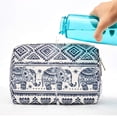 thumbnail image 5 of Cute Makeup Bag Travel Cosmetic Bag Organizer Toiletry Bag Make up Bags with Compartments Pouch Purse for Women & Men, Elephant, 5 of 7