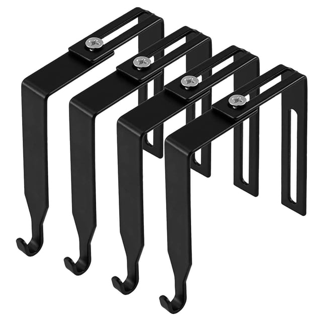 4pcs Adjustable Cubicle Hangers Hanging Hooks Cubicle Hook for Hanging Hats Bag