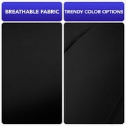 Road Comforts Car Seat Covers, PolyPro Front Seat Covers Set, Universal Fit Car Seat Protector for Cars Trucks Vans SUVs, Breathable, Easy to Install,Black Front Seat