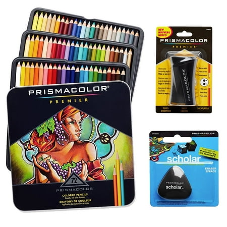 Prismacolor Premier Colored Pencils 72 count + Prismacolor Sharpener &