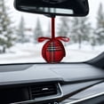 thumbnail image 3 of Plaid Bow Christmas Balls, 3.15 Inch Foam Hanging Ornaments for Holiday Tree Decoration & Festive Home Gift Accents, 3 of 3
