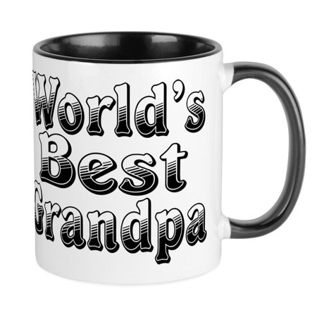 CafePress - WORLDS BEST Grandpa Mug - Unique Coffee Mug, Coffee Cup