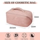 thumbnail image 2 of Bolsa de cosméticos de viaje de gran capacidad,Bolsa de maquillaje,Bolsa organizadora de maquillaje de cuero PU portátil impermeable, 2 of 5