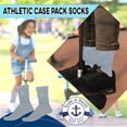 thumbnail image 4 of Yacht & Smith Children & Kids Wholesale Bulk Sports Crew, Athletic Case Pack Socks, by SOCKS'NBULK (36 Pairs Gray, Kids 4-6 (Shoe size 7-10)), 4 of 6