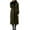 Green, variant on DAFPZW Women's Winter Double Breasted Wool Coat Business Casual Long Winter Pea Coat Trendy Outwear with Belt