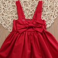 thumbnail image 4 of PENGXIANG Baby Girl Sleeveless Sling Cute Bow Strapless Backless Dress, 4 of 10