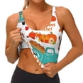 thumbnail image 4 of Lsque Fall Pumpkins Printed Women'S Sports Bra, Compression, Moisture Wicking, High-Impact Sports Bra For Women,Supportive sports bra-X-Large, 4 of 9