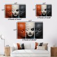 thumbnail image 4 of Designart "The Four Coral and Black Mexican Art" Mexican Floater Framed Canvas Art Print, 4 of 7