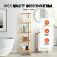 thumbnail image 3 of KFFKFF Bamboo Display Stand with 5 Tiers, Compact Storage Solution, Organizer Shelf, Detached Flower Pot Stand, Multi-Functional Bamboo Rack Ideal for Bathrooms, Kitchens, and Homes, Eco-Friendly, 3 of 9