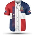 thumbnail image 2 of Personalized Dominican Republic Baseball Jersey Shirt,Team Name Republic Dominicana Baseball Jersey for Men and Women (XL), 2 of 5