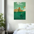 thumbnail image 2 of Venice - Italy - City of Water - Vintage Travel Poster (24x36Inches(BlackMetal-Framed), 2 of 6