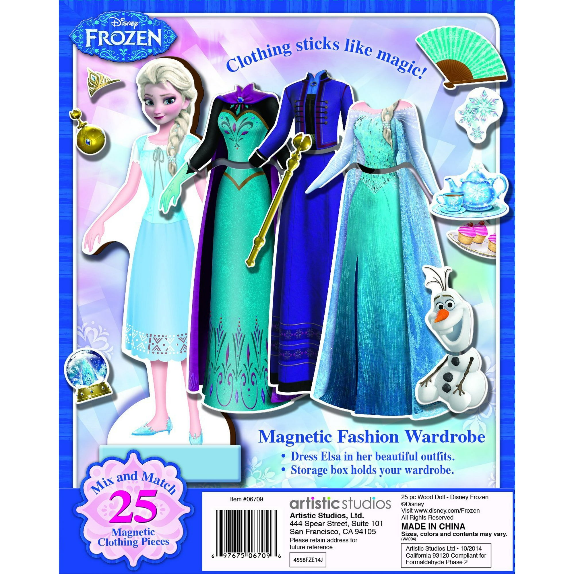 Elsa magnetic dress up doll online