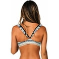 thumbnail image 2 of Raisins Women's Barbados Bound Angel Ruffle Bralette Bikini Top, Black, Small, 2 of 2