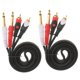 thumbnail image 1 of 2 Pcs Cable de sonido Instrumento 6.5mm Complimentos Fácil Instalación Conveniente Duradero, 1 of 7