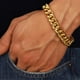 thumbnail image 2 of Pulsera de cadena de acero inoxidable Yuyangstore color plata pulida Oro, 2 of 8