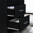 thumbnail image 6 of Allora 3 Door Armoire with 2 Drawers 3 Shelves in Black, 6 of 6