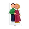thumbnail image 6 of Ornaments by Elves Personalized Blonde Pregnant Couple Ornament 2024 for Christmas Decoration .25lbs, 6 of 10