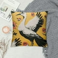 thumbnail image 2 of COMIO Decorative Crane Pillow Cover, Throw Pillow Cover with Oriental Crane, Cover only, 2 of 5