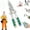 1pcs, variant on Folding Stylus Screwdriver Wire Stripper,18 In 1 Foldable Ｗire Stripper, Foldable Alloy Steel Multitool with Insulated-Grip Handles Wire Stripper Cutter Built-In Voltage Tester Screwdriver