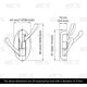 thumbnail image 4 of Matt Black Gancho giratorio de brazo oscilante plegable de metal sólido con tres brazos plegables múltiples para baño, cocina, garaje, montaje en pared, negro mate, A5060-bk, 4 of 5