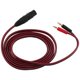 thumbnail image 2 of Cable de altavoz XLR a banana, XLR de 3 pines a conector banana doble Cable de audio, conector chapado en oro de 4 mm a XLR3 Pro HiFi, 2 of 5