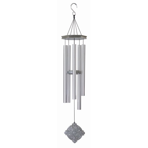 Regal Art & Gift 11181 Medallion Chime, 38", Silver