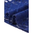 thumbnail image 5 of Agnes Orinda Plus Size Mother's Day Women's Bolero Shrugs Floral Lace Tops Elegant Sheer Open Front Short Sleeve Cardigans 2X Navy Blue, 5 of 6