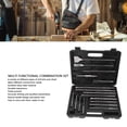 thumbnail image 4 of Electric  Hammer Drill Chisel Bit, 17Pcs Finely Ground Alloy Steel Hammer Drill Chisel Bit Portable Combination with Storage Box for Tile, 4 of 7