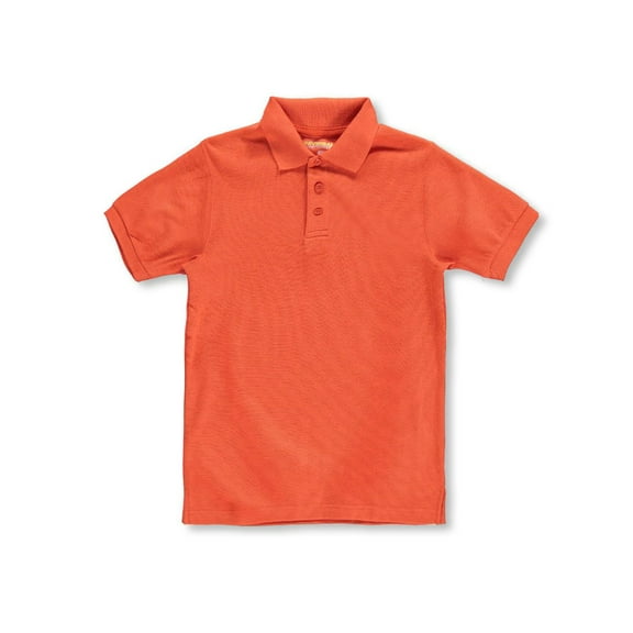 Universal Unisex S/S Pique Polo (Sizes 8 - 20) Color: orange Size: 18