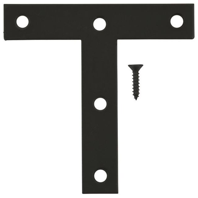 4 x 4 x 4 Po Plaque en Acier de Règlage&44; Noir - Pack de 20