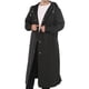 thumbnail image 1 of Yuarrent Chubasquero largo para acampar, Poncho con capucha, impermeable a prueba de viento, ropa impermeable para adultos, cubierta de lluvia Paraguas de lluvia Negro XXL, 1 of 6