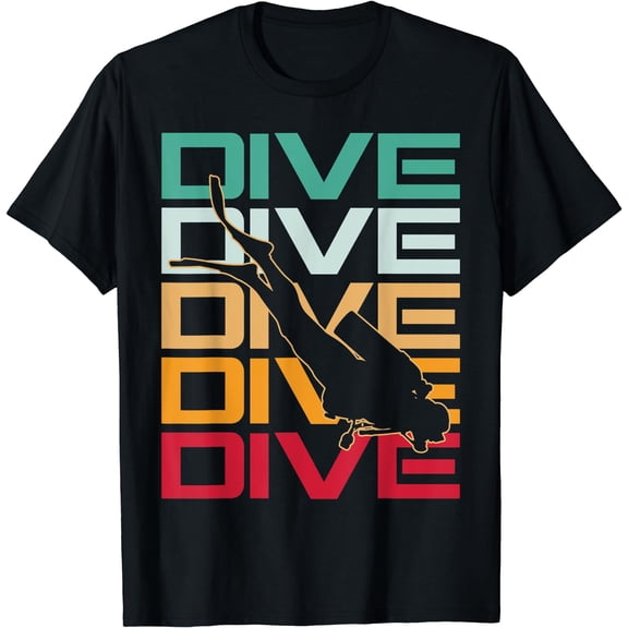 Dive Underwater Diving Gift Scuba T-Shirt Black Small