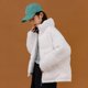 thumbnail image 1 of Chaqueta de pana de invierno acolchada de algodón para mujer, cuello corto de la chaqueta de algodón acolchada pequeña más abrigo, 1 of 4