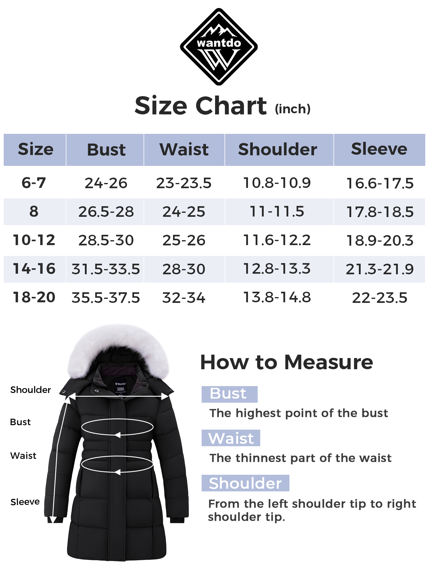 Wantdo Girl's Waterproof Winter Puffer Jacket photo 8
