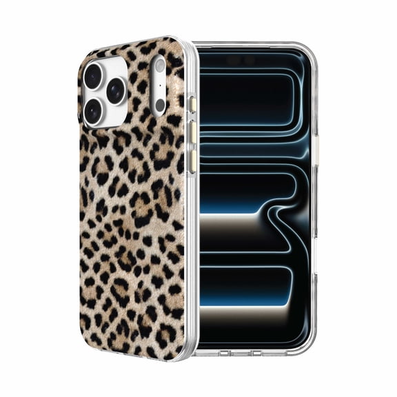 onn Phone Case for iPhone 18 Pro / 17 Pro, MagSafe Compatible - Cheetah Print