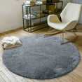 thumbnail image 4 of Soft Round Fluffy Area Rug for Girls Bedroom Anti-Slip Living Room Carpet Children Room Decor, White, 4 of 8