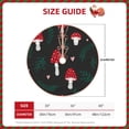 thumbnail image 4 of Kll Amanita Mushroom Christmas Tree Skirt 30",Party Decorations Farmhouse For Christmas Decorations Holiday Party, 4 of 8
