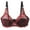 Red, variant on Aoochasliy Bras for Women Clothes Soft with Steel Ring Solid Color Sexy Double Breasted Push Up Bra