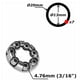 thumbnail image 3 of 2x Cojinete de jaula de bolas de acero para bicicleta 13 mm 20 mm 7 bolas 4,76 mm Eje de rueda universal Buje de bicicleta DIY, 3 of 4