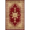 thumbnail image 1 of Unique Loom Versailles Medallion Floral Rug 5' x 8' Rectangle Burgundy/Ivory, 1 of 1