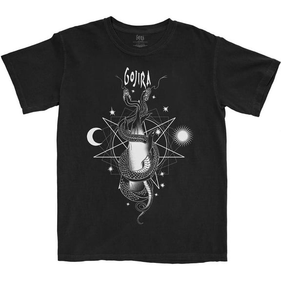 Men's Gojira Celestial Snakes T-shirt Small Black