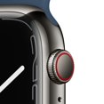 thumbnail image 2 of Restauré Apple Watch Série 7 (GPS + Cellulaire, 45mm) Graphite Boîtier en Acier Inoxydable avec Bande de Sport Bleu Abyss - Très Bon (Rénové), 2 of 5